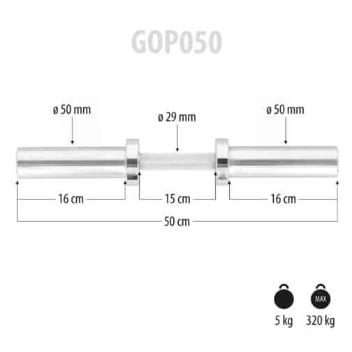 50cm Olympic levytanko GOP050 HMS PREMIUM - Image 6