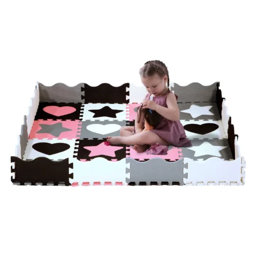 Lasten leikkimatto 36 palaa 140x140 cm MD03 NILS FUN - Image 5