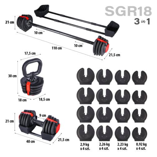 3in1 Painosetti 43,5 kg SGR18 HMS - Image 12