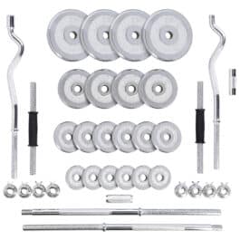 Säädettävä kromipainosetti salkussa 55kg STC55 HMS