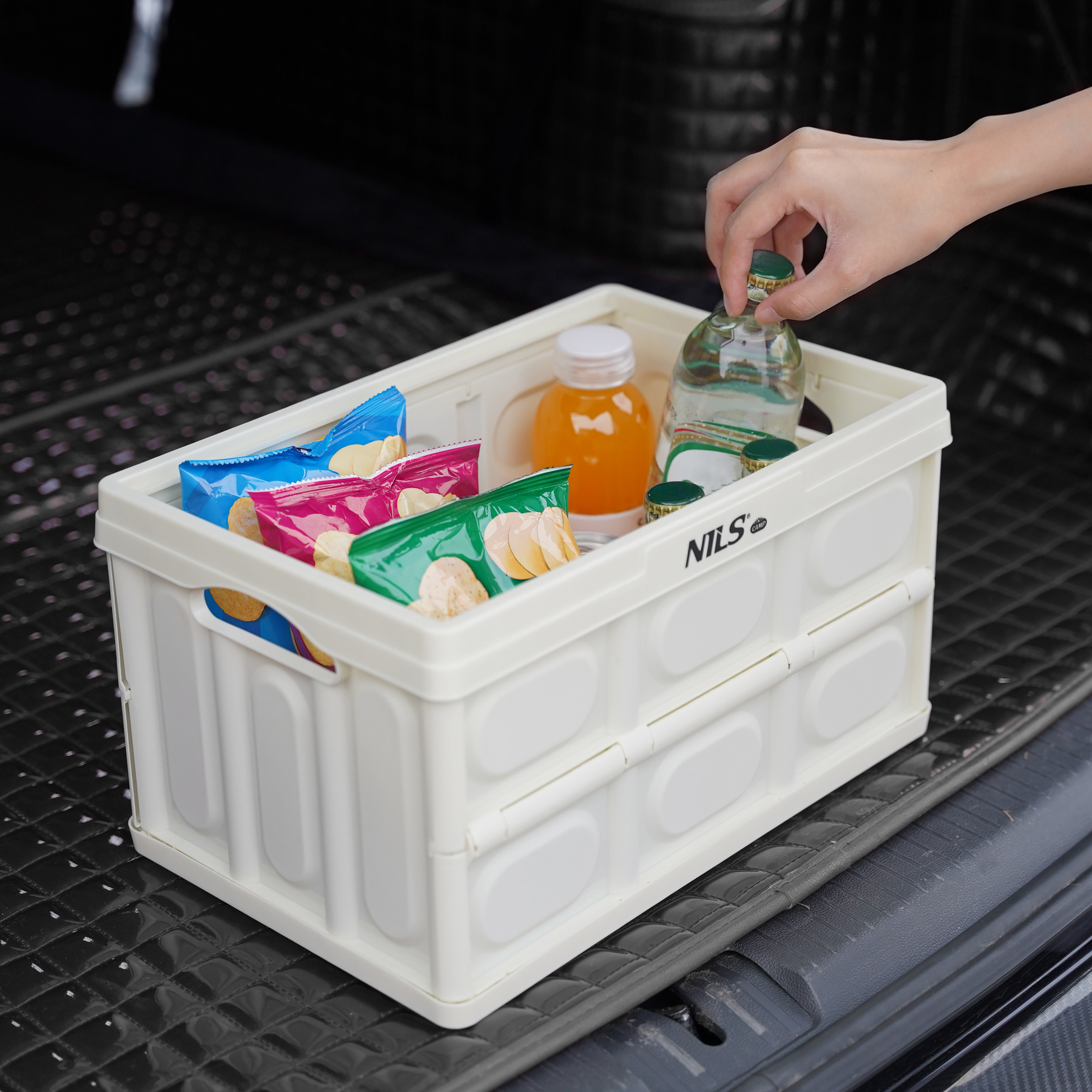 Taitettava säilytyslaatikko kannella 2in1 15l NCB4007 NILS CAMP - Image 8