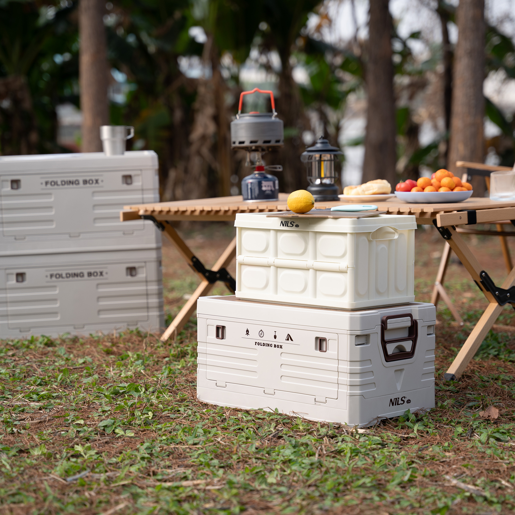Taitettava säilytyslaatikko kannella 2in1 15l NCB4007 NILS CAMP - Image 11