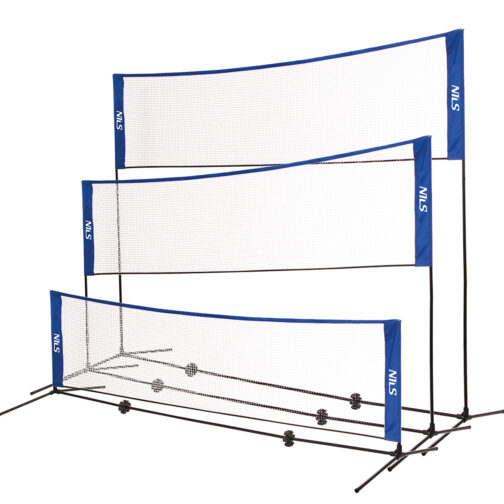 3in1 peliverkko sulkapalloon, tennikseen ja lentopalloon NT7111 FULL COVER NILS