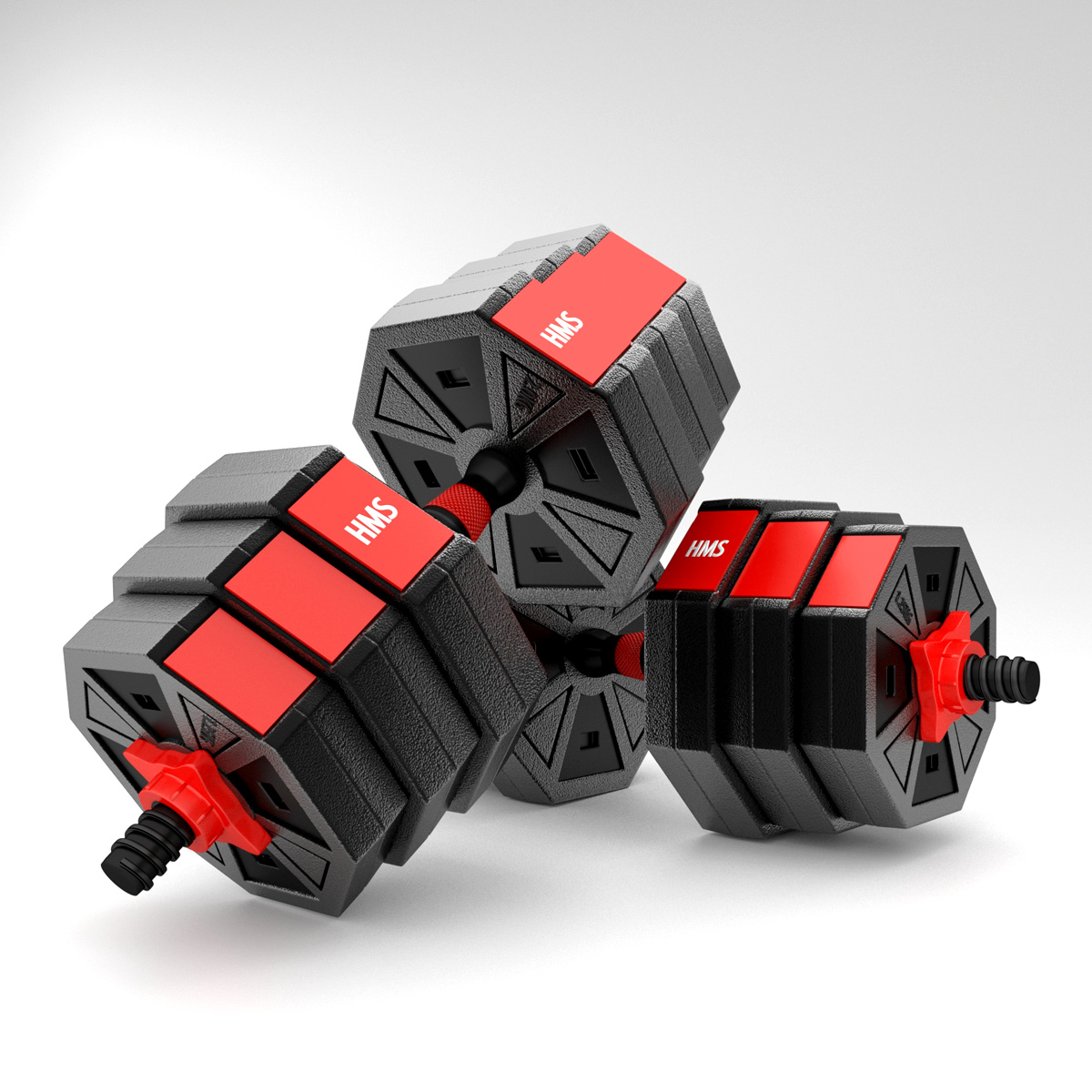 Levypaino ja käsipainosetti 20 kg SGC20 HMS - Image 9