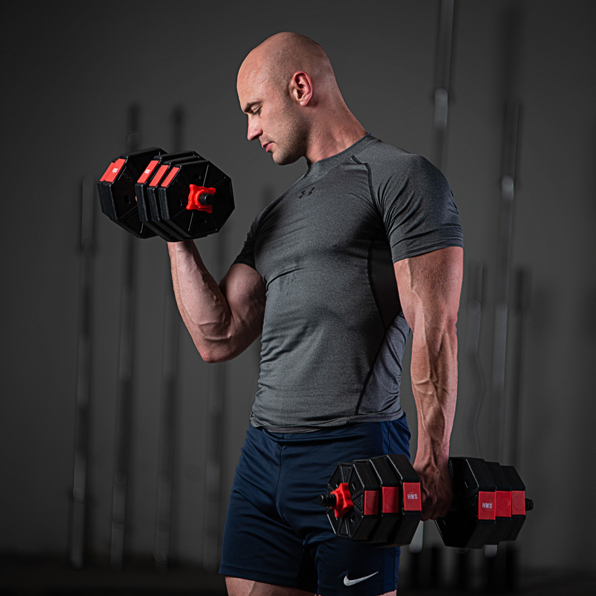 Levypaino ja käsipainosetti 20 kg SGC20 HMS - Image 12