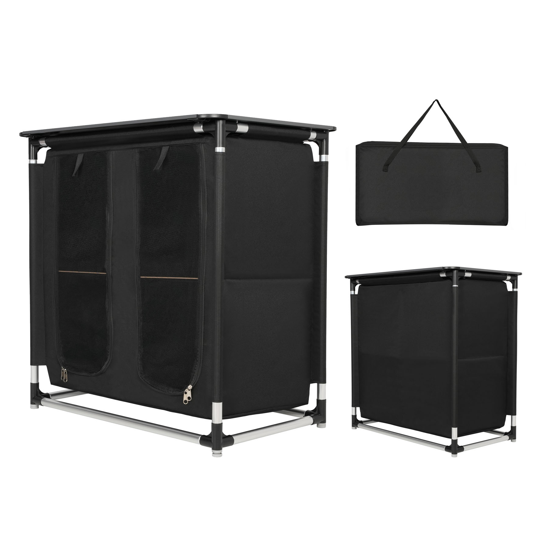 Taitettava retkikaappi pöytätasolla NC3032 NILS CAMP