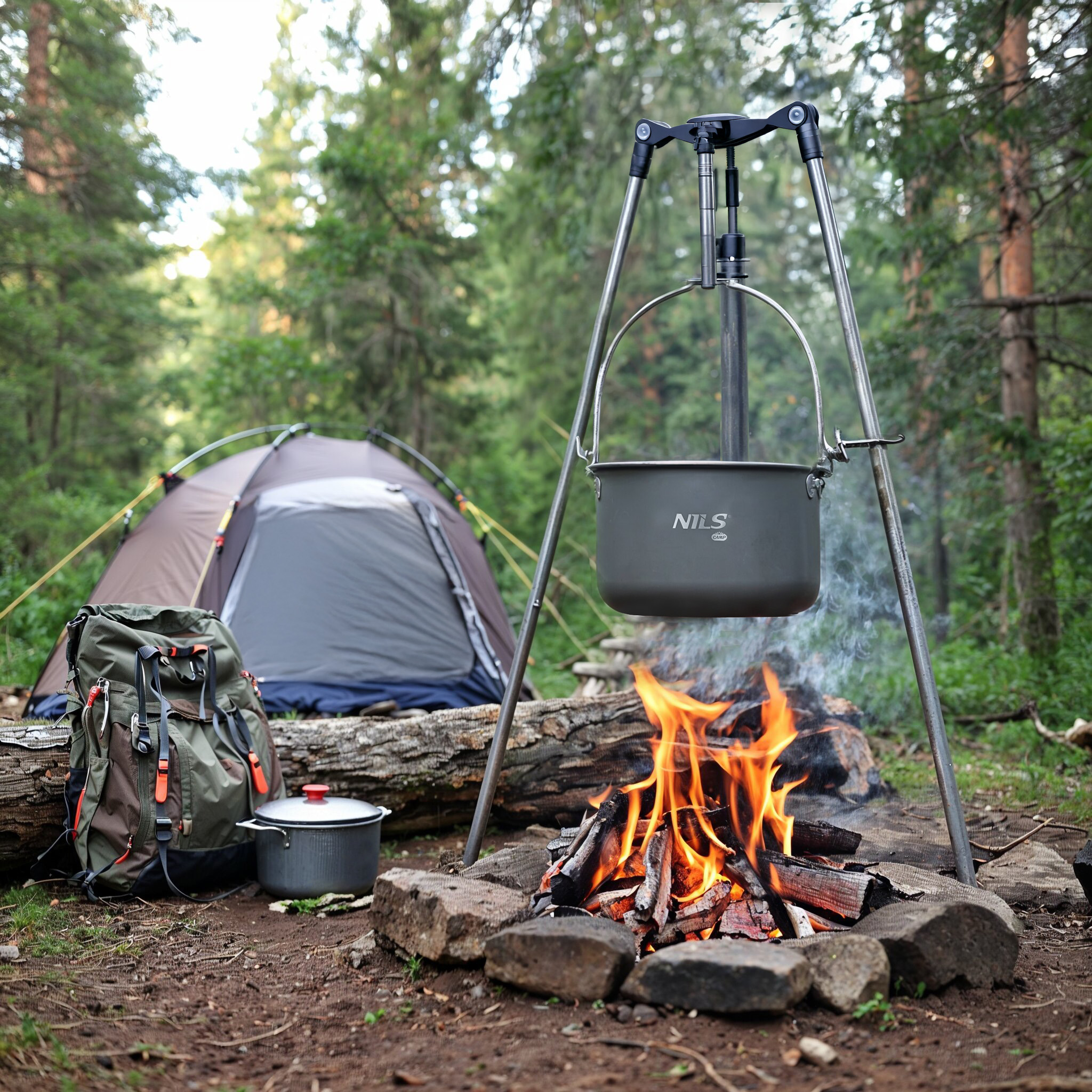 Retkikattila kannella 4 l NC17117 NILS CAMP