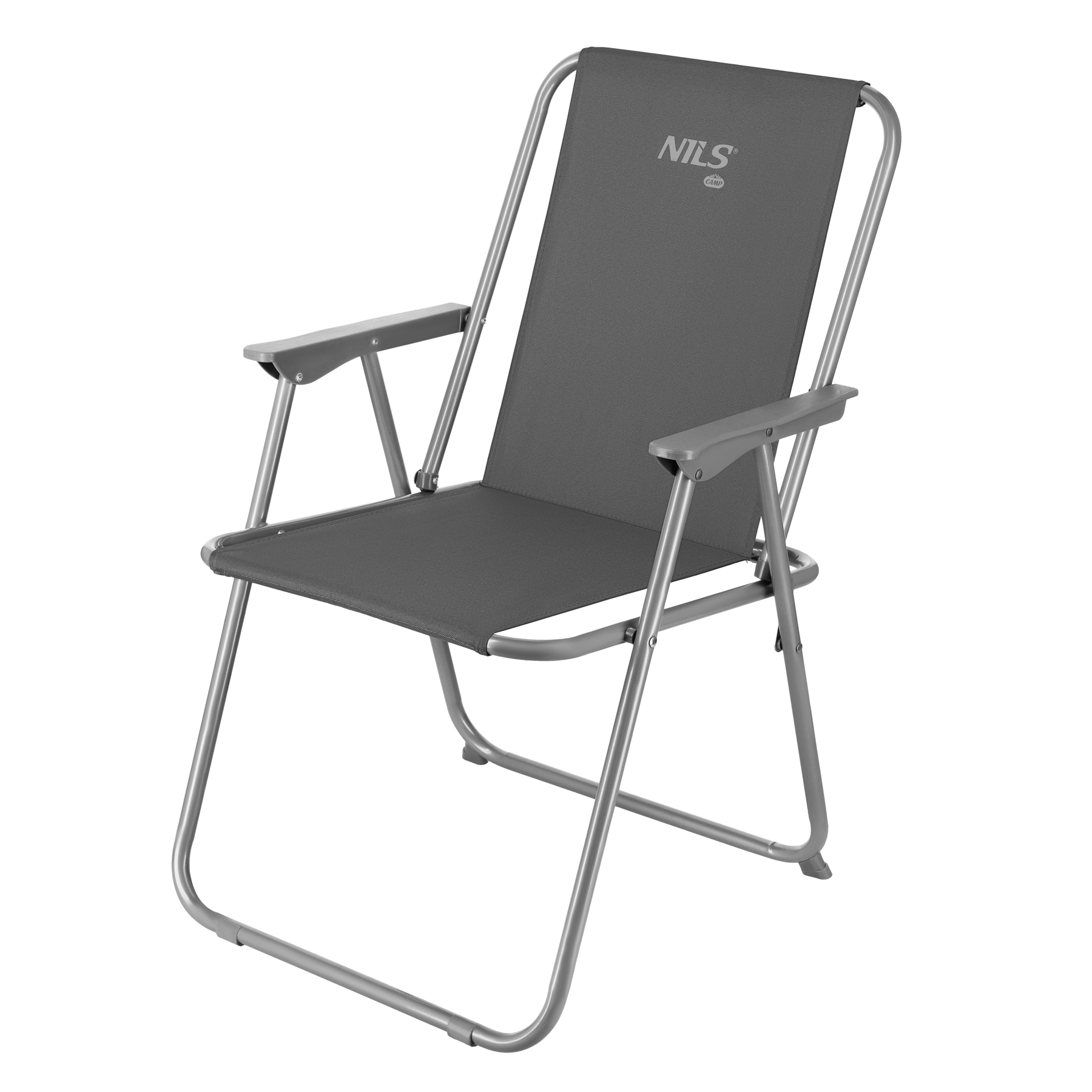 Taitettava harmaa retkituoli NC3503 NILS CAMP